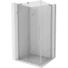 Cabină de duș extensibilă Mexen Velar L 100 x 110 cm, transparent, nichel periat - 871-100-110-03-97