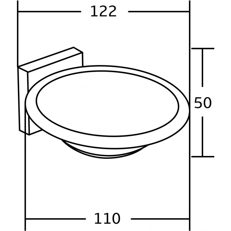 Mexen Rufo săpunieră, neagră - 7050939-70
