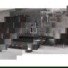 Mexen Velar L cabină de duș glisantă 100 x 90 cm, grafit, cupru periat - 871-100-090-43-65