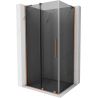 Cabină de duș culisantă Mexen Velar L 120 x 75 cm, grafit, cupru periat - 871-120-075-43-65