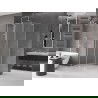 Mexen Velar L cabină de duș glisantă 90 x 90 cm, înghețat, nichel periat - 871-090-090-33-97