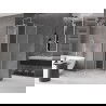 Mexen Velar L cabină de duș glisantă 90 x 90 cm, înghețat, nichel periat - 871-090-090-33-97