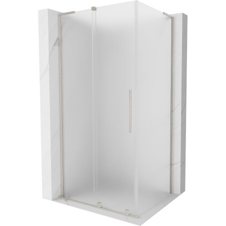 Mexen Velar L toló zuhanykabin 110 x 75 cm, matt, csiszolt nikkel - 871-110-075-33-97