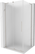 Mexen Velar L tolóajtós zuhanykabin 110 x 80 cm, fagyott üveg, csiszolt nikkel - 871-110-080-33-97