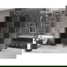 Cabină de duș Mexen Velar L glisantă 120 x 90 cm, grafit, nichel periat - 871-120-090-43-97