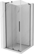 Mexen Velar L cabină de duș de tip glisant 120 x 120 cm, transparent, metal gri - 871-120-120-03-95