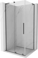 Cabină de duș glisantă Mexen Velar L 90 x 100 cm, transparentă, gun metal - 871-090-100-03-95