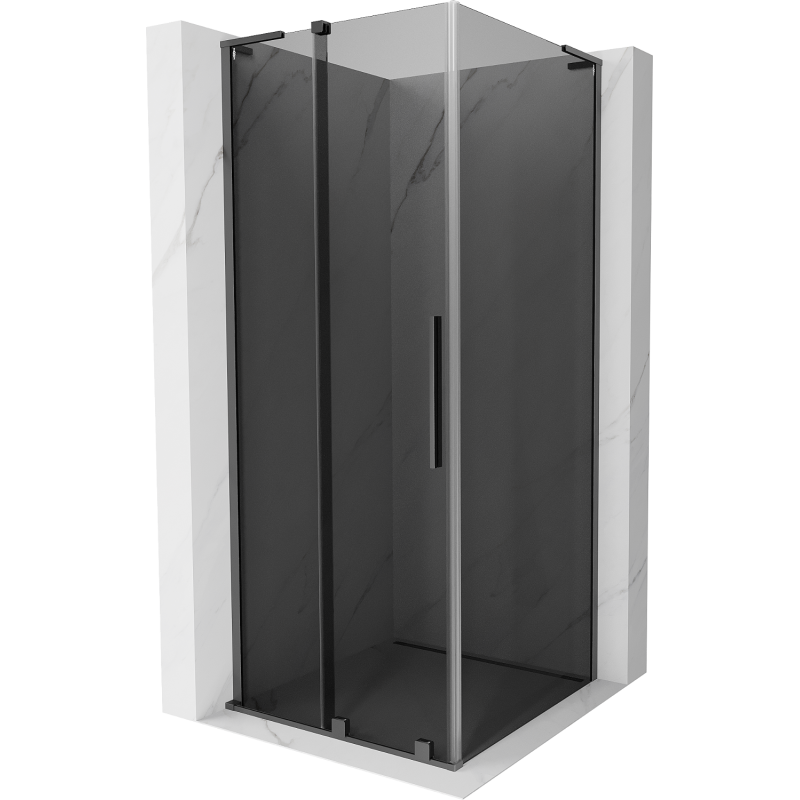 Mexen Velar L cabina de duș glisantă 120 x 120 cm, grafit, gun metal - 871-120-120-43-95