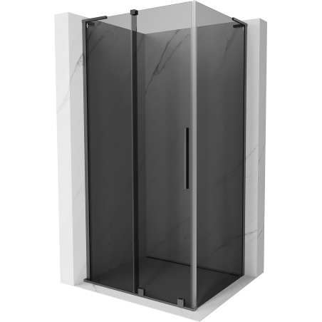 Mexen Velar L zuhanykabin tolóajtóval 120 x 75 cm, grafit, gun metal - 871-120-075-43-95
