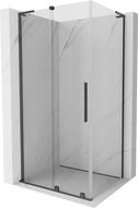 Cabină de duș glisantă Mexen Velar L 90 x 100 cm, transparentă, gri pistol periat - 871-090-100-03-66