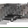 Cabină de duș glisantă Mexen Velar L 90 x 85 cm, mată, gri armă periat - 871-090-085-33-66