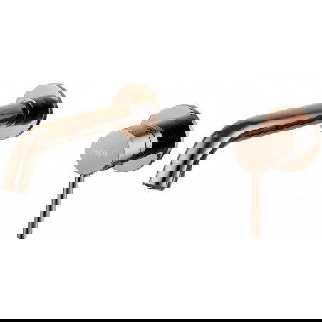 Mexen Alma baterie chiuvetă pe perete, Roz-auriu - 75015-60