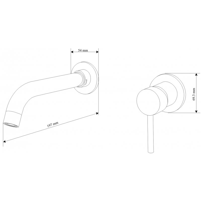 Mexen Alma baterie pentru chiuvetă încastrată, aur roz - 75015-60