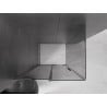 Mexen Velar L cabină de duș glisantă 90 x 80 cm, grafit, gri metalic periat - 871-090-080-43-66