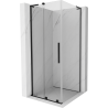Mexen Velar L toló zuhanykabin 110 x 110 cm, átlátszó, fekete - 871-110-110-03-70