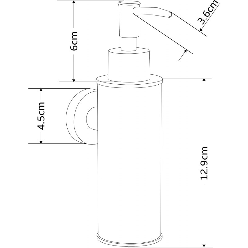 Mexen dispenser de săpun, negru - 70622-70