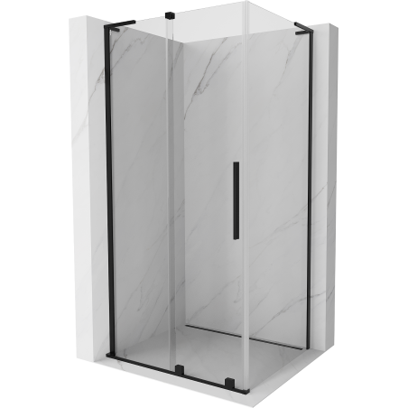 Mexen Velar L cabină de duș glisantă 100 x 85 cm, transparentă, neagră - 871-100-085-03-70