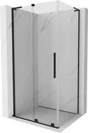 Cabină de duș glisantă Mexen Velar L 100 x 120 cm, transparentă, neagră - 871-100-120-03-70