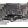 Mexen Velar L cabină de duș culisantă 120 x 100 cm, transparentă, neagră- 871-120-100-03-70