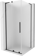 Cabină de duș glisantă Mexen Velar L 90 x 90 cm, înghețată, neagră - 871-090-090-33-70