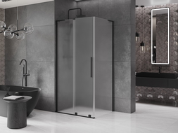 Mexen Velar L cabină de duș glisantă 90 x 100 cm, mat, negru - 871-090-100-33-70