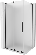 Cabină de duș culisantă Mexen Velar L 100 x 90 cm, mată, neagră - 871-100-090-33-70