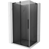 Cabina de duș glisantă Mexen Velar L 100 x 85 cm, grafit, negru - 871-100-085-43-70