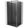 Cabina de duș glisantă Mexen Velar L 100 x 120 cm, grafit, negru - 871-100-120-43-70