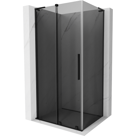 Mexen Velar L cabina de duș cu glisare 120 x 85 cm, grafit, neagră - 871-120-085-43-70