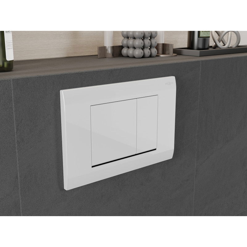 Mexen Fenix Air 01 buton pneumatic de spălare, alb lucios - 6A0100