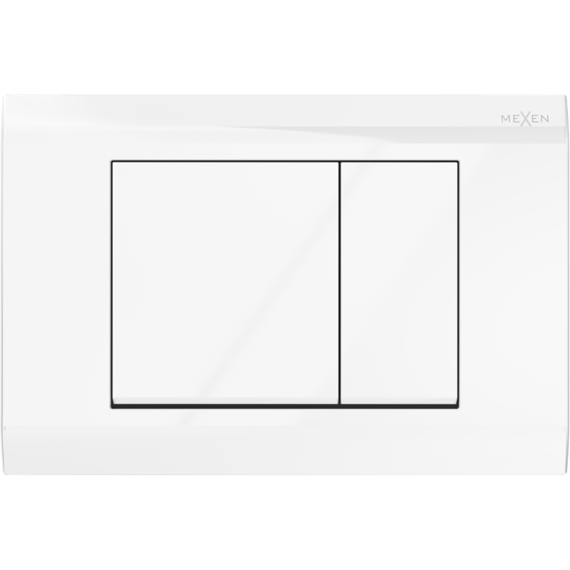 Mexen Fenix Air 01 pneumatikus öblítőgomb, fényes fehér - 6A0100