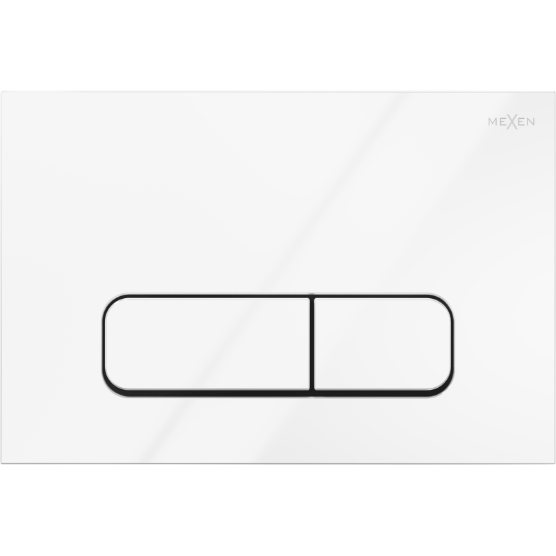 Mexen Fenix Air 02 pneumatikus öblítőgomb, fényes fehér - 6A0200