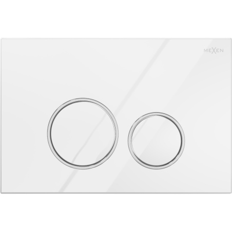 Mexen Fenix Air 05 pneumatikus öblítési gomb, fényes fehér - 6A0500