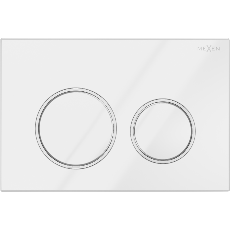 Mexen Fenix Air 07 XS pneumatikus öblítógomb, fényes fehér - 6A0700