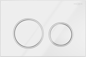 Mexen Fenix Air 07 XS pneumatikus öblítógomb, fényes fehér - 6A0700