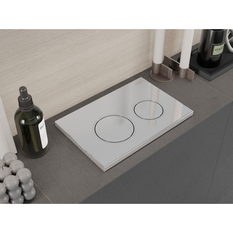 Mexen Fenix Air 07 XS pneumatikus öblítő gomb, fényes króm - 6A0701