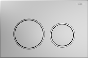 Mexen Fenix Air 07 XS pneumatikus öblítőgomb, matt króm - 6A0702