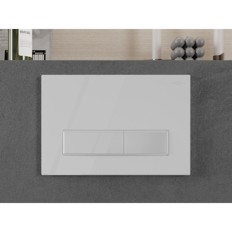 Mexen Fenix Air 09 buton de spălare pneumatic, alb lucios - 6A0900
