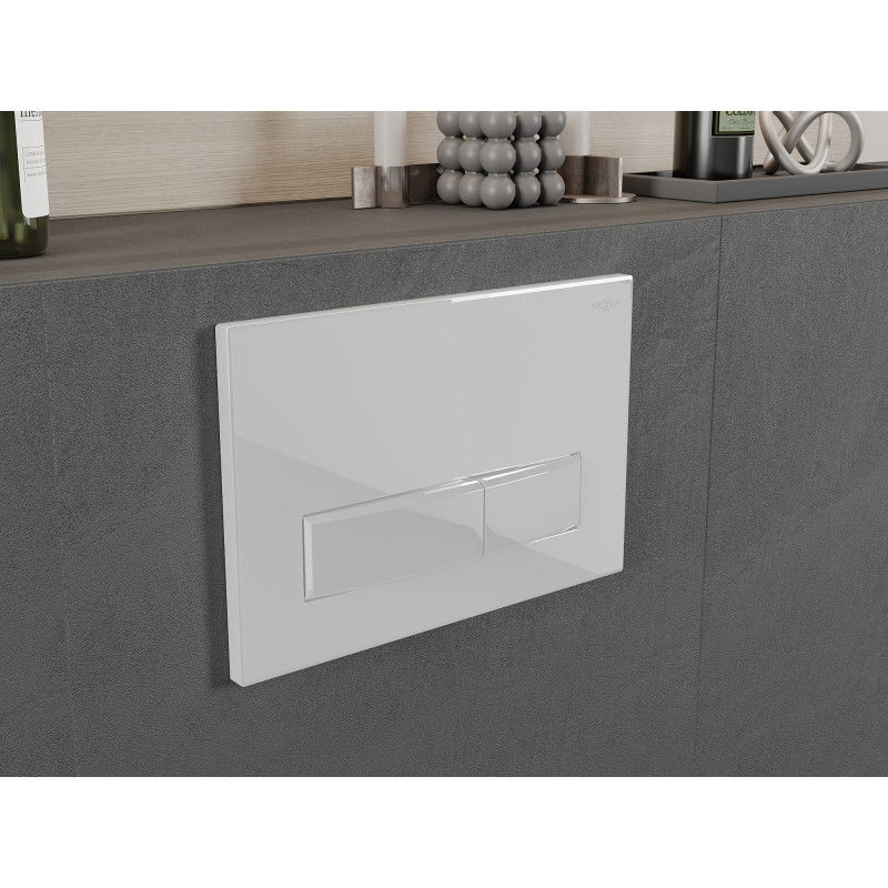 Mexen Fenix Air 09 buton de spălare pneumatic, alb lucios - 6A0900