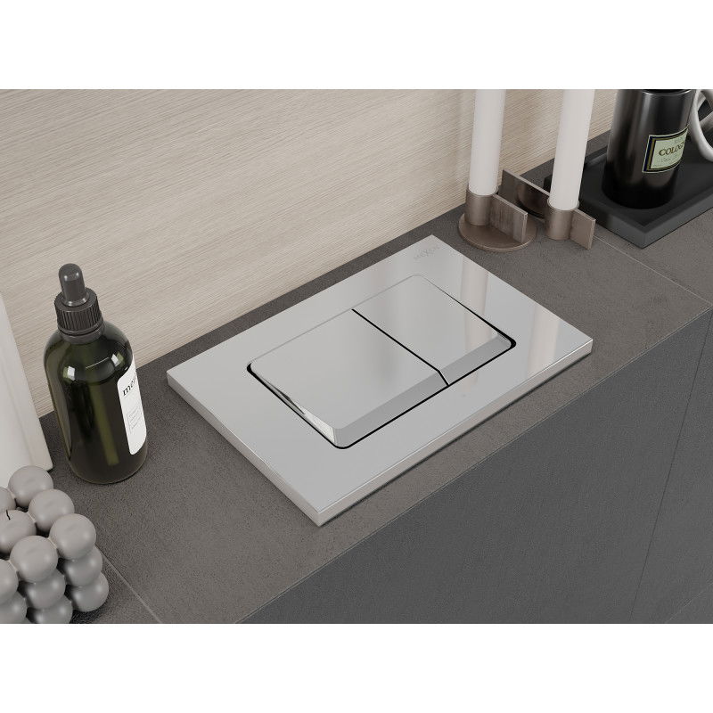 Mexen Fenix Air 10 XS pneumatikus öblítő gomb, fényes króm - 6A1001