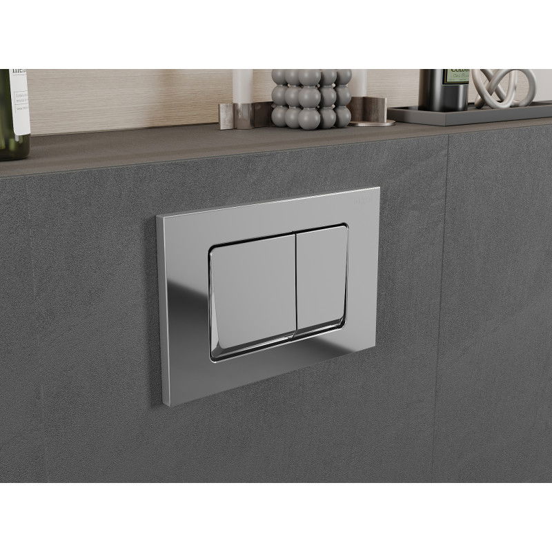 Mexen Fenix Air 10 XS pneumatikus öblítő gomb, fényes króm - 6A1001