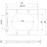Mexen Vera scaun cu coborâre lentă slim, duroplast, negru mat - 39164085