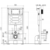 Mexen Fenix Slim cadru încastrare WC - 60100