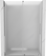 Mexen Velar tolóajtós zuhanyajtó 130 cm, fagyott, króm - 871-130-000-31-01