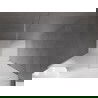 Mexen Velar 140 cm-es tolóajtós zuhanyajtó, jégvirág mintás, króm - 871-140-000-31-01