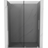Mexen Velar tolóajtós zuhanykabin 140 cm, grafit, króm - 871-140-000-41-01