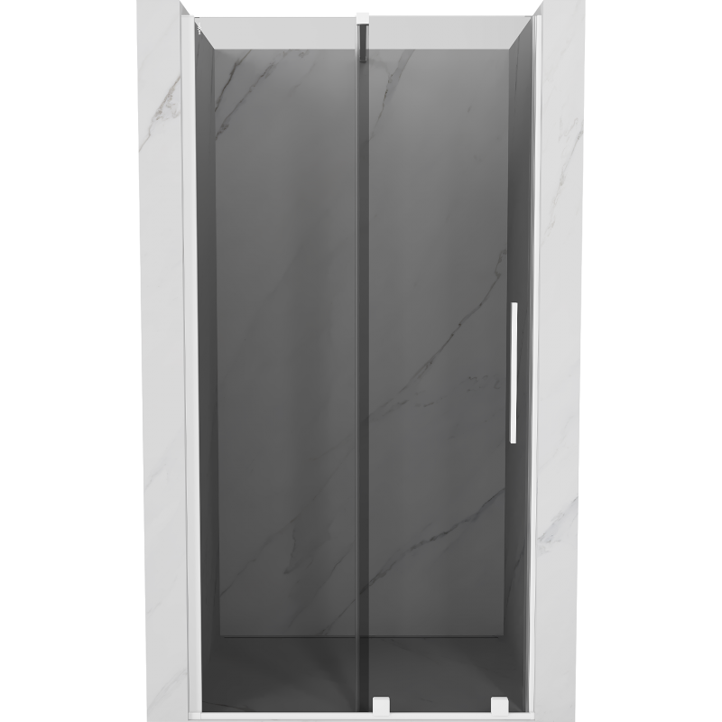 Mexen Velar uși de duș glisante 120 cm, grafit, alb - 871-120-000-41-20