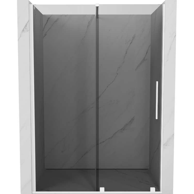 Mexen Velar ușă de duș glisantă 140 cm, grafit, alb - 871-140-000-41-20