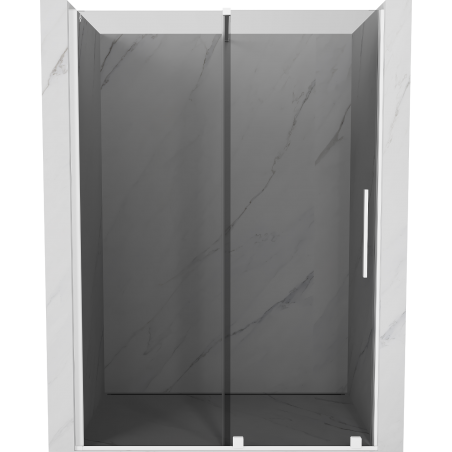 Mexen Velar ușă de duș glisantă 140 cm, grafit, alb - 871-140-000-41-20