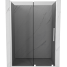 Mexen Velar ușă de duș glisantă 140 cm, grafit, alb - 871-140-000-41-20
